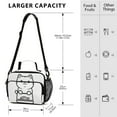 thumbnail image 4 of FORMRS Student Insulated Lunch Bag with Shoulder Strap Reusable Cooler Box for School, Cute Chubby Cat, 4 of 9