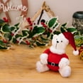 thumbnail image 4 of Fufafayo under $5 Christmas Stuffed Animal White Santa Bear Plush Stuff Toy, Holiday Animals Bears with Red Hat, Gift Toys, 5.51x3.15 Inches, 4 of 7