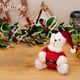 thumbnail image 4 of Peluche suave de Navidad, mini oso de peluche de invierno, oso de sombrero rojo, decoración de mesa, decoración navideña de Año Nuevo, 4 of 7