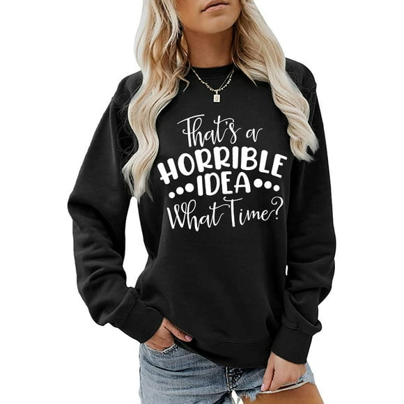 WILLBEST Hoodie Womens Letter Print Sweatshirt Oversize Sweatshirts Crewneck Long Sleeve Pullover Top Coton Ouate Beige
