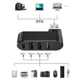 thumbnail image 4 of Osdhezcn 4 Port USB Splitter Extender Multiport Adapter with 3 USB Port & 1 USB C Powered Data Port for Laptop Car Desktop, 4 of 8