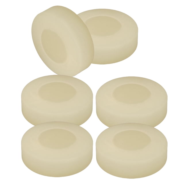 REOFLYUP 6 Pcs Rondelles d'Entraînement de Hockey Blanches en PVC Durable pour Usage Intérieur et Extérieur