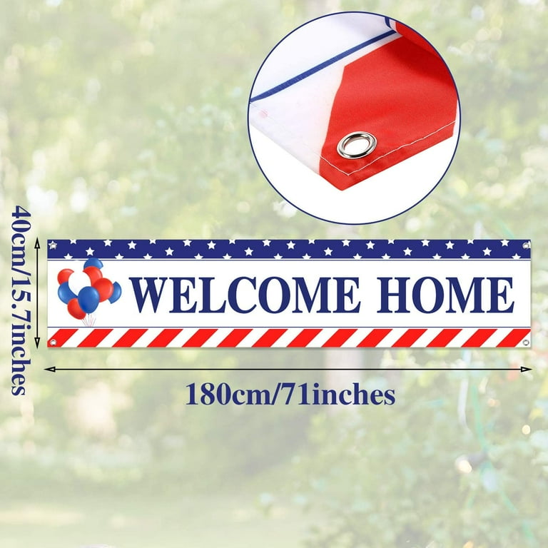 Large Welcome Home Banner - We Are So Proud Of You | Perfect For Military Homecoming & Family Reunions