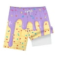 thumbnail image 4 of Sopiago Boys Ice Cream Shorts Summer Beach Cute Preppy Athletic Shorts with Pockets Elastic Waist Youth Baseball Shorts (Purple,13-14 Years), 4 of 7