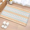 thumbnail image 2 of Orange Green Ethnic Tribe Entryway Rug 2x3 Area Rug Washable Indoor Doormat Small Bathroom Rugs Non-Slip Low Pile Accent Throw Rugs Boho Traditional Geometric Floor Carpet for Kitchen Bedroom, 2 of 9