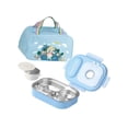 thumbnail image 4 of Lipstore Boîte à Lunch Bento Récipient de Préparation de Repas avec Sac Fourre-Tout Boîte à Collation Bento Récipient Alimentaire Bleu 4 Compartiments, 4 of 8