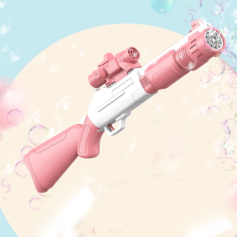 Electric Bubble Rifle Gun, 10 Holes Bubble Machine Gun, Automatic