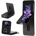 thumbnail image 2 of Ultra Slim Leather Wallet Case Compatible With Samsung Galaxy Z Flip 3 With Card Slots Lanyard, 2 of 3