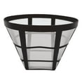 thumbnail image 4 of Reusable Coffee Filters Baskets, 1Pc Black Fine Mesh Coffee Filter 8-12 Cup, Coffee Filters Replacement for Coffee Makers and Brewers, Cone Coffee Filters #4 for Coffee Maker, Pour Over Coffee Filter, 4 of 4