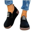 thumbnail image 5 of Taylonsss Women's Round Toe Lace-Up Wedge Heel Platforms Shoes with Soft Fabric and Cushioned Sole for Casual Wear Comfortable All-Day Walking Shoes, 5 of 7