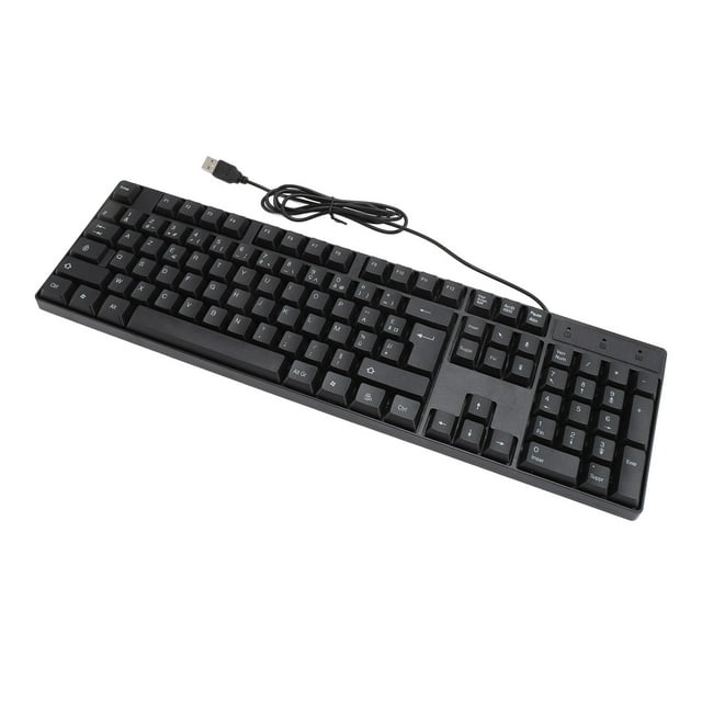 Minority Language Keyboard 104 Keys USB Wired Keyboard with 4.9ft Cable, Slim Keyboard for Desktop Laptop Computer Universal