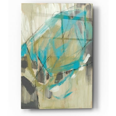 Epic Art 'Whirling I' by Jennifer Goldberger Acrylic Glass Wall Art, 24"x36"