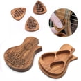 thumbnail image 1 of Ctnporpo Bnineteenteam Guitar Picks Case Plectrum Box with 3 Pcs Guitar Pick Wood Guitar Pick Box for Guitar Picks Storage Over The Sink Dish Rack Green, 1 of 8