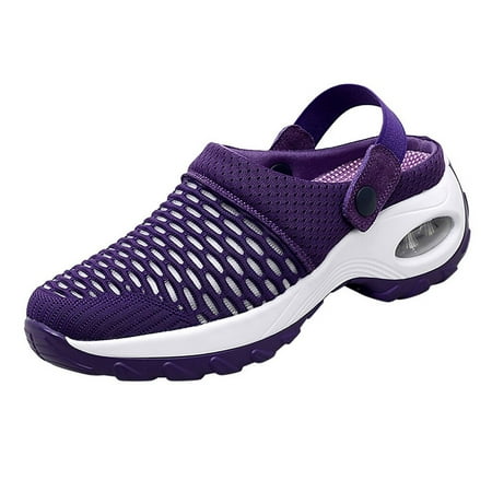 

Women Medium-heeled Casual Sandals and Slippers Arch Support Mesh Sandals New