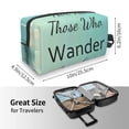 thumbnail image 3 of Uemuo Not All Those Who Wander Are Lost1 Pattern Portable Toiletry Bags with Handle, Waterproof travel Make up Bags for Women, Large Capacity Travel Cosmetic Bags, 3 of 9
