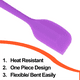 thumbnail image 3 of 3 raspadores pequeños de silicona de una pieza con todo incluido, color morado MFZFUKR CPB-US-CJZ510-5, 3 of 5