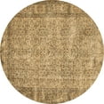thumbnail image 1 of Ahgly Company Indoor Round Abstract Brown Contemporary Area Rugs, 4' Round, 1 of 4