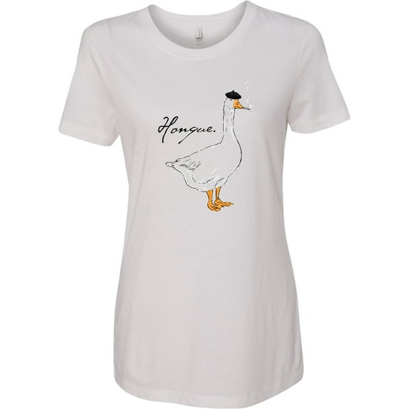 Inktastic French Goose Says Honque Women's T-Shirt