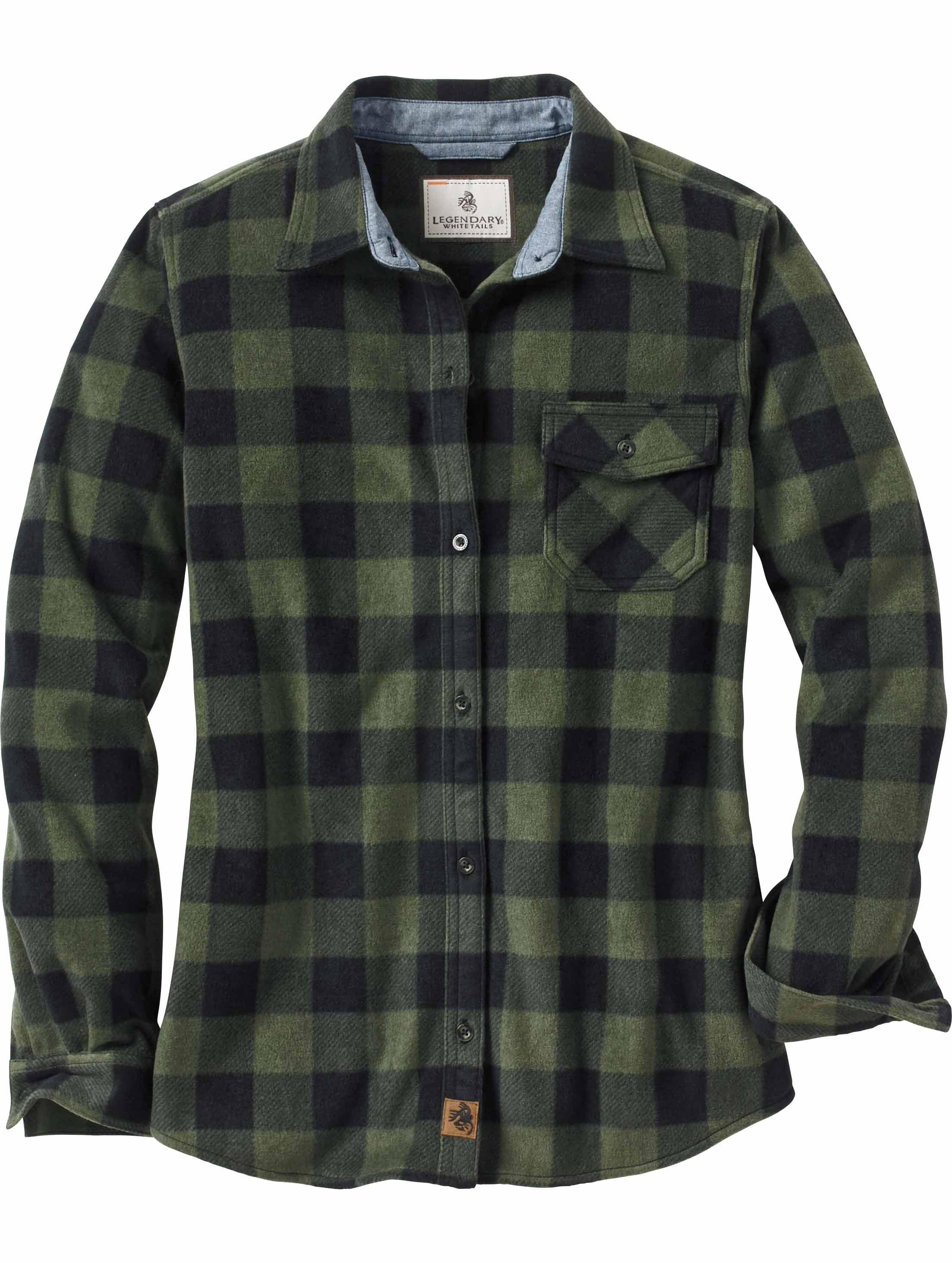 Trail Guide Fleece Plaid Button 