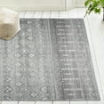 thumbnail image 6 of ReaLife Rugs Machine Washable Moroccan Gray Eco-friendly Recycled Fiber Area Runner Rug (3' x 5'), 6 of 11