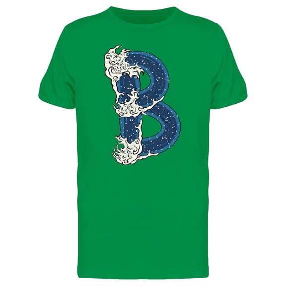 Letter B With Waves Tee Men's -Image by Shutterstock