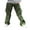 Green, variant on Women's Casual Cargo Pants Military Army Styles Cotton Trousers 2803 Brick Red XL