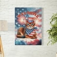 thumbnail image 2 of Abyssinian Patriotic Welcome for 4Th of July Independence Day Vertical Matte Canvas Poster Cat Lover Kitten Owner Gifts Wall Art Home Decor - 00010, 2 of 5
