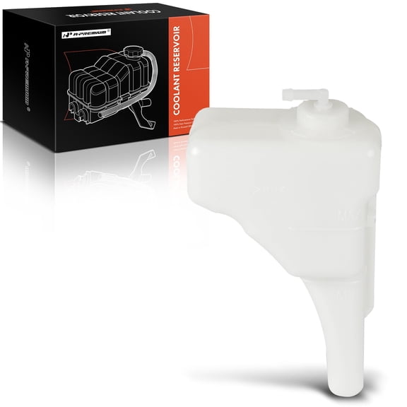 A-Premium Coolant Expansion Tank with Cap Compatible with Honda Civic Civic del Sol 1992-1997 Front