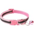 thumbnail image 2 of Paquete de 2 collares reflectantes y con huella para gatos con cascabel, hebilla de collar básico para perros y gatos, collar ajustable de poliéster para perros y gatos o cinturones de, 2 of 3