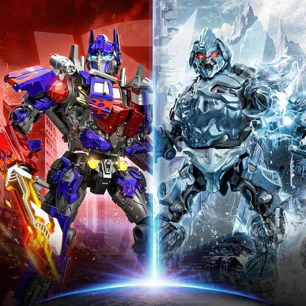 En stock Bloque Grupo Edición limitada Transformers Optimus Prime Megatron Modelo móvil ensamblado Juguetes Transformers CLASE CLÁSICA