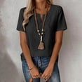 thumbnail image 2 of GTEYOIJN Women's Short Sleeve T-shirt V Neck Shirts Summer Outfits Vacation Clothes 2026 Grunt Style Shirts for Men Top for Women Blouse Casual V Neck Short Sleeve, 2 of 5