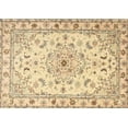 thumbnail image 1 of Ahgly Company Indoor Rectangle Traditional Brown Gold Persian Area Rugs, 4' x 6', 1 of 6
