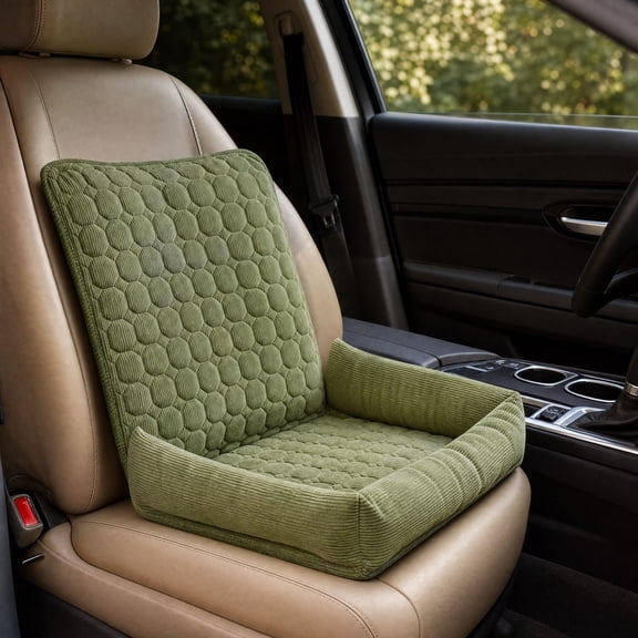 Pet Car Seat Cushion Soft Dog Rest Pad, Portable Pet Sleeping Mat for Vehicle Front Rear Seats, Non Slip Car Seat Pad for Travel Home