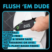 DUDE Wipes Flushable Wipes, XL Wet Wipes for At Home Use, Unscented, 48 Count, 6 Pack