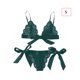 thumbnail image 1 of Conjunto de ropa interior de encaje floral encantador para mujer, regalo de lencería de bragas de malla, verde oscuro, S tholdsy XX000194-05, 1 of 7