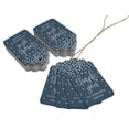 thumbnail image 3 of Inkdotpot Pack Of 50 Real Silver Foil Paper Tags Thank You For Celebrating With Me Birthday Favor Hang Tags, 3 of 6