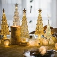 thumbnail image 2 of Cristal Decoración del árbol de Navidad Adornos Iluminación brillante Luz nocturna Ambiente festivo romántico Fiesta Ventana// kaili Sencillez, 2 of 5