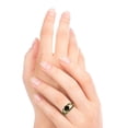 thumbnail image 5 of Diamond-Capitals 2.50 Carat Round Shape Black Onyx Gemstone Trendy Engagement Ring for Fiancee 14K Yellow Gold Size 8, 5 of 8