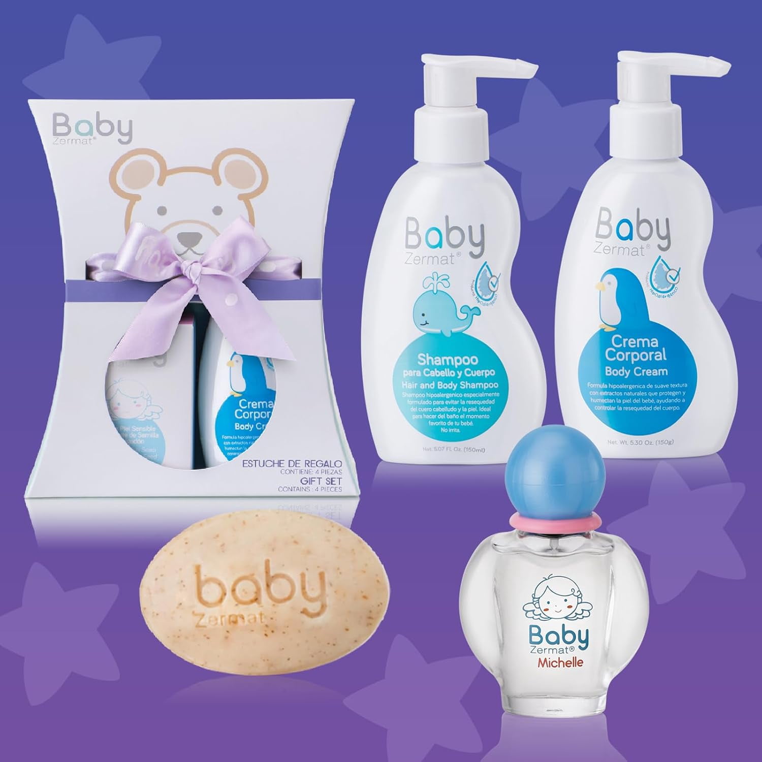 Zermat Kit Baby, Kit for babies, Mom-essentials to welcome your bundle of joy and take care of your baby everyday. 4 PIECES