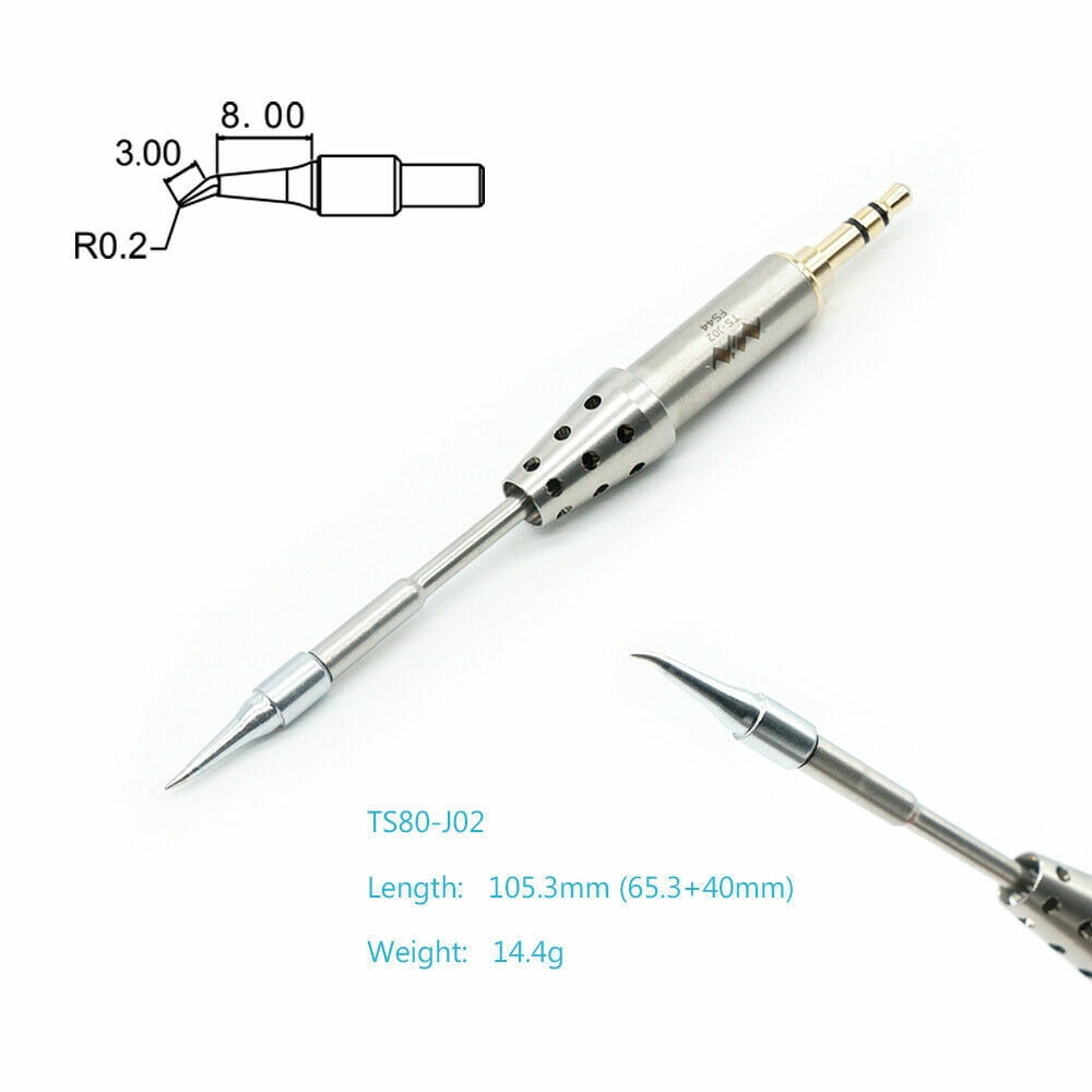 Specific Replacement Iron D25 BC02 Tips 5 Types For Digital Soldering Iron TS80