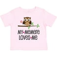 thumbnail image 3 of Inktastic My Memere Loves Me Grandchild Owl for Girl Girls Toddler T-Shirt, 3 of 5