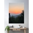 thumbnail image 2 of Sunset Over The Mountains Poster Wall Art, Modern Wall Decor, 12x18 UNFRAMED, 2 of 3