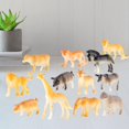 thumbnail image 3 of 12 piezas de juguetes de animales, jirafa, preescolar, educativo, , león, juego de aprendizaje, figuras de animales de la selva para regalo de cumpleaños, pequeños, Sunnimix Figuras de juguetes, 3 of 7