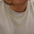 thumbnail image 4 of Nuragold 14K Real Yellow Gold Figaro Link Chain Necklace 16"-30" (2mm-7.5mm) Italian Jewelry for Men & Women, 4 of 21
