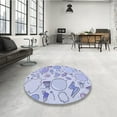 thumbnail image 3 of Ahgly Company Indoor Rectangle Patterned Heavenly Blue Area Rugs, 4' x 6', 3 of 6