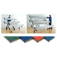 thumbnail image 1 of Aluminum Bleachers, Tip N' Roll, Colored, 4 Rows - 21', 1 of 1