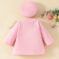 thumbnail image 7 of Auroural Clothes for Girls 2T Fashion Girl Solid Color Thick Long Sleeved Jacket With Hat Two Piece Set Pink 2-3Years, 7 of 7
