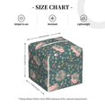 thumbnail image 4 of Balery Hedgehogs and Flowers Porta Pañuelos de Cuero con Estampado – Funda Moderna Cuadrada para Caja de Pañuelos, Dispensador 5x5x5'', 4 of 7