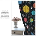 thumbnail image 4 of Outer Space Window Curtains for Kids Boys, Cartoon Galaxy Planets Theme Solar System Rocket Spaceship Print Window Drapes for Playroom Bedroom 52x84in, 4 of 7