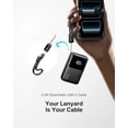 thumbnail image 6 of INIU Portable Charger, Ultra Mini 10000mAh 45W Fast Charging with Detachable Cable, Flight-Safe Travel USB C Power Bank for iPhone 17 16 Samsung S26, Google Pixel iPad etc, Black, 6 of 10